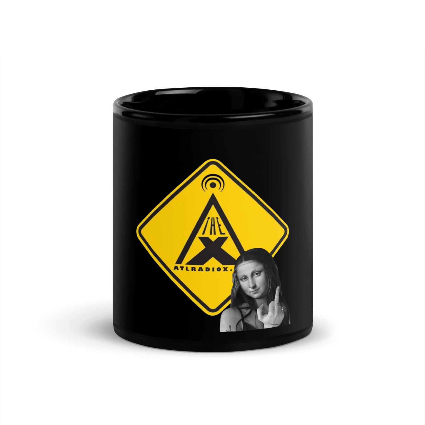 Mona Black Glossy Mug