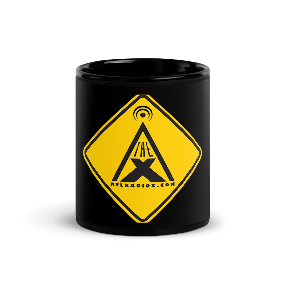 The X Black Glossy Mug