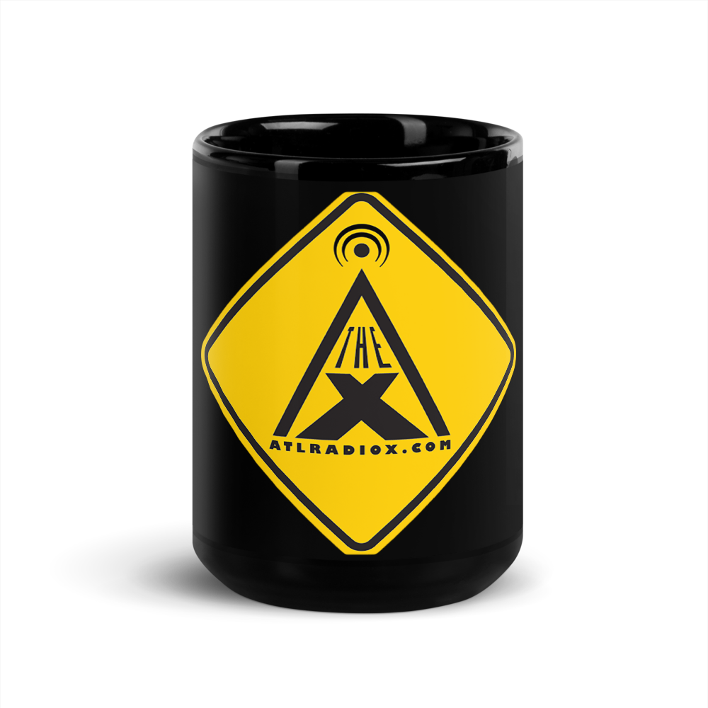 The X Black Glossy Mug