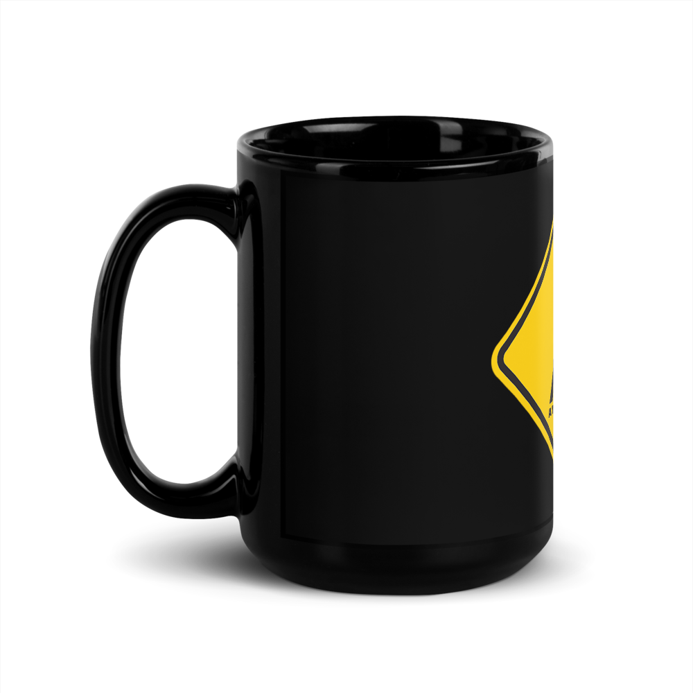 The X Black Glossy Mug